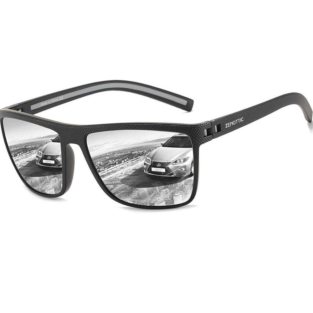 Polarized Sunglasses for Men Lightweight UV400 Protection Square Sun Glasses